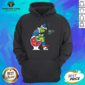 Alternative view of Good The Grinch Buffalo Bills Shit On Toilet New England Patriots Christmas Shirt