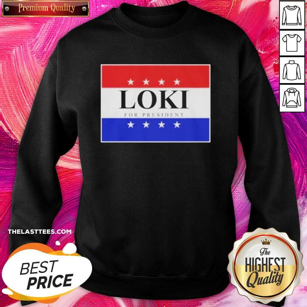 Official Loki For President 2020 Shirt - Image 4