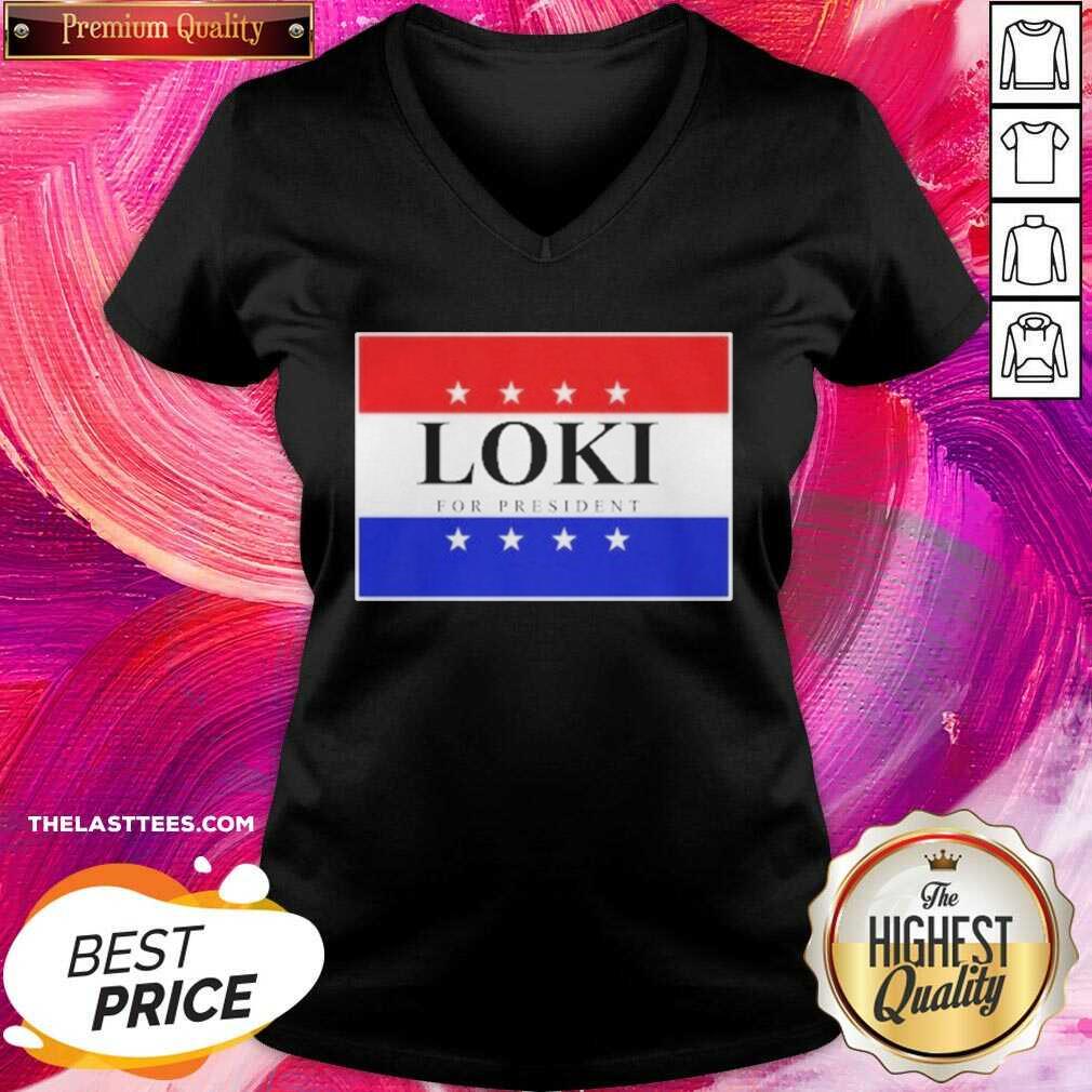 Official Loki For President 2020 Shirt - Image 2