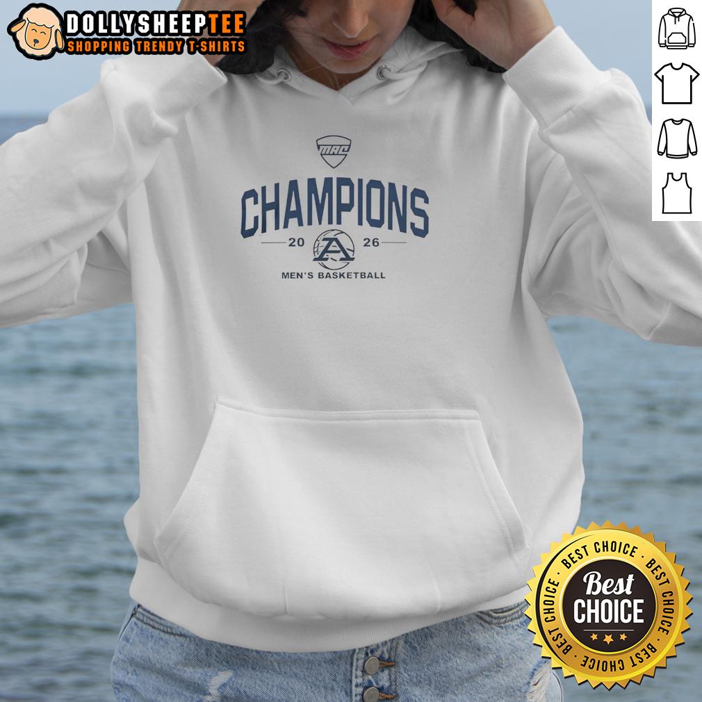 Premium Akron Zips MAC 2026 Men's Basketball Champions T-Shirt - Image 2