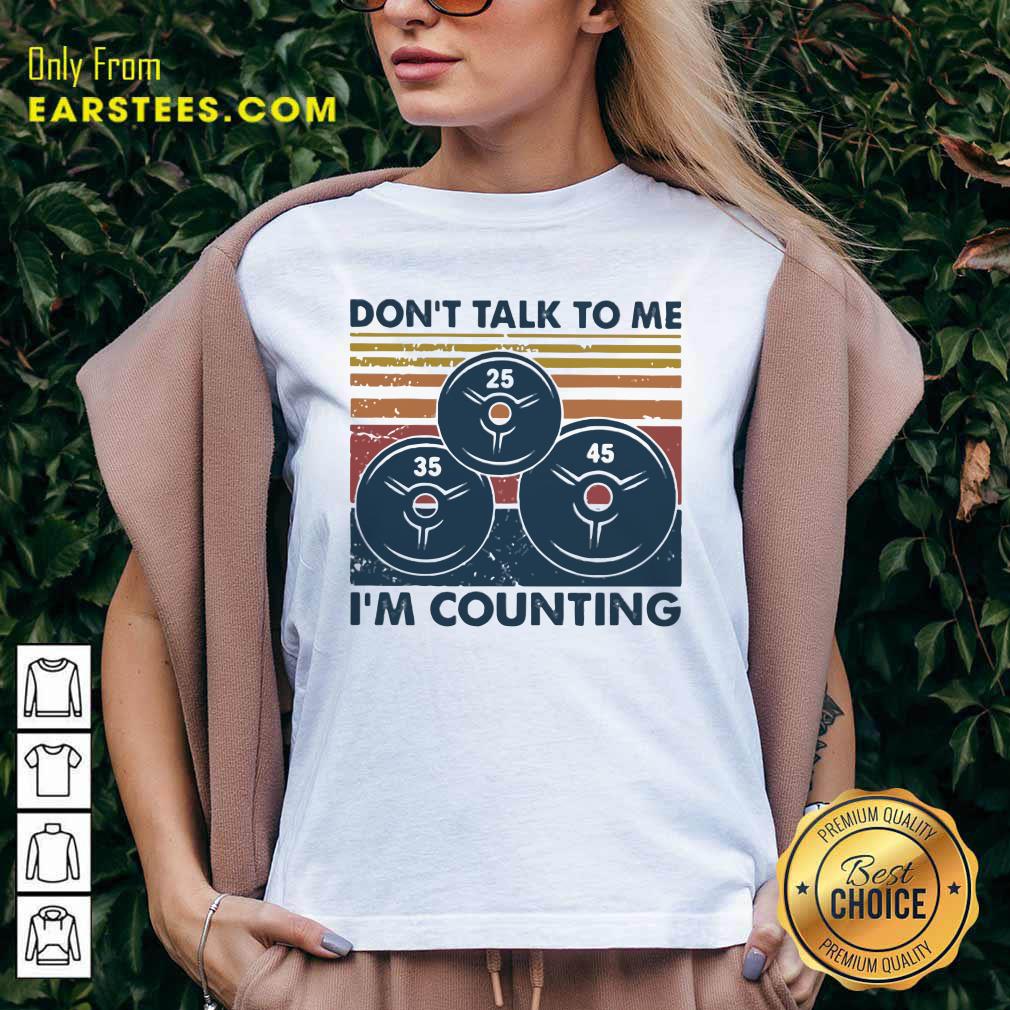 Pretty Don’t Talk To Me I’m Counting Vintage Shirt - Image 3