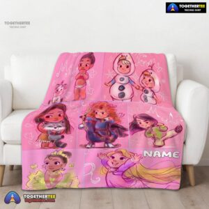 Alternative view of Official Disney Kids Princess Sketches Blanket Fleece Customized Blanket