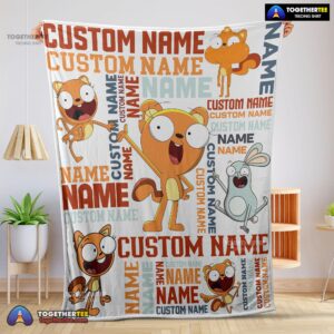 Official Disney Kiff Chatterley & Barry Buns Blanket Fleece Customized Blanket