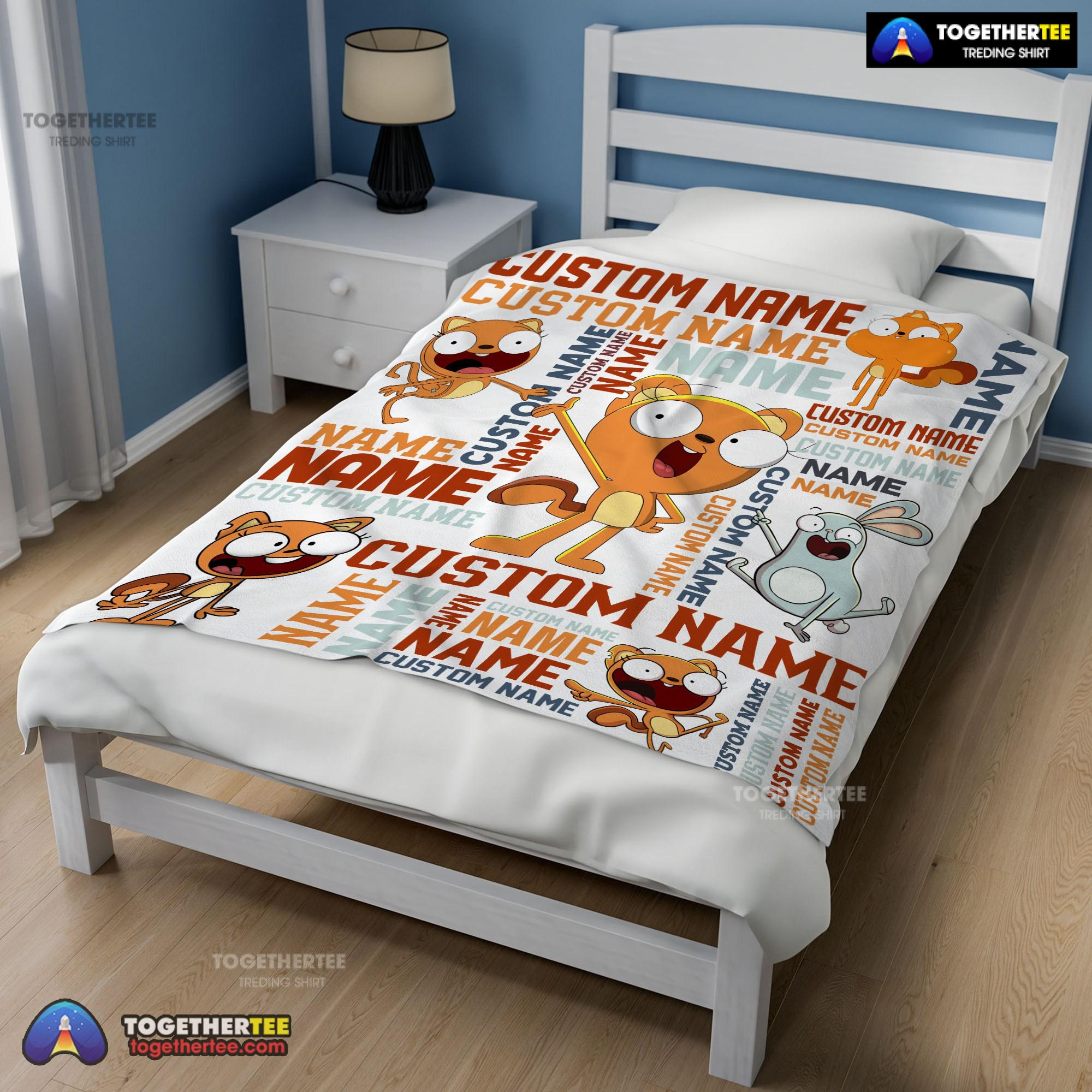 Official Disney Kiff Chatterley & Barry Buns Blanket Fleece Customized Blanket - Image 2