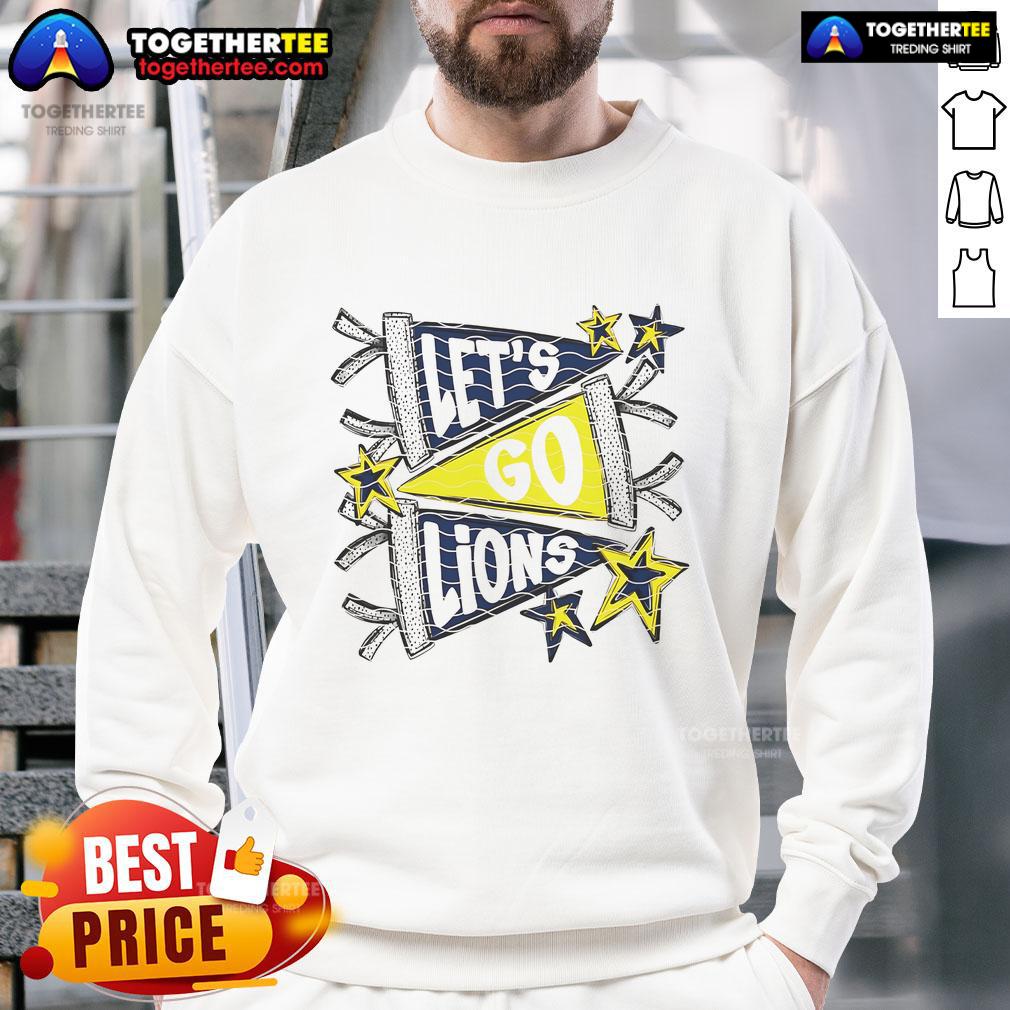 Official Let's Go Detroit Lions T-Shirt - Image 5