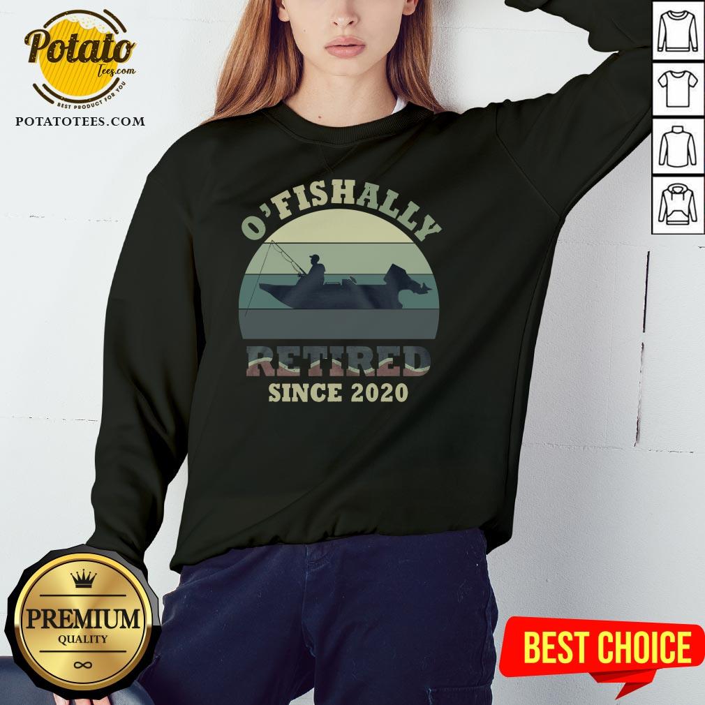Funny O’ Fishally Retired Since 2020 Vintage Shirt - Image 4