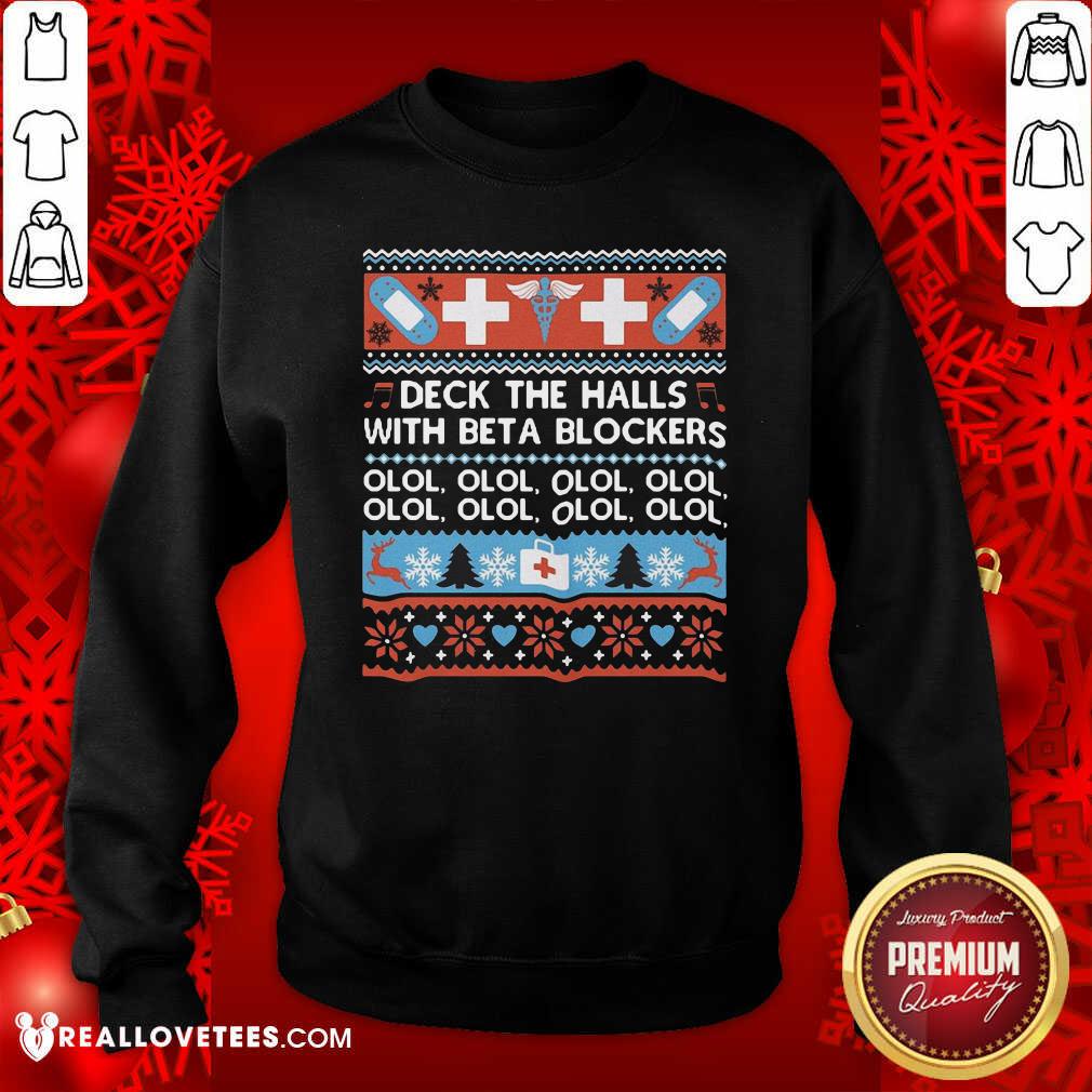 Premium Deck The Halls With Bet A Blockers Shirt - Image 3