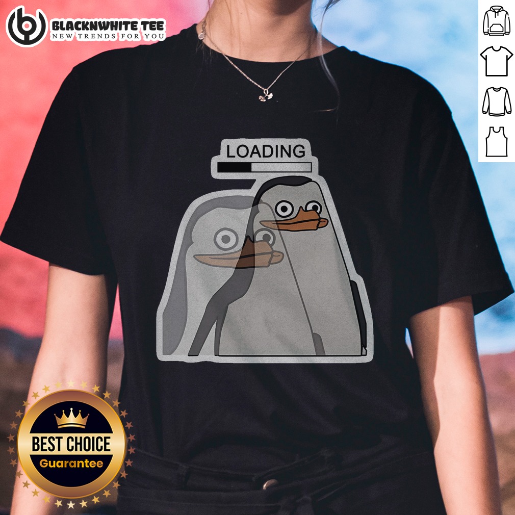 Funny Brain Buffering Slow Loading Penguin Shirt - Image 3