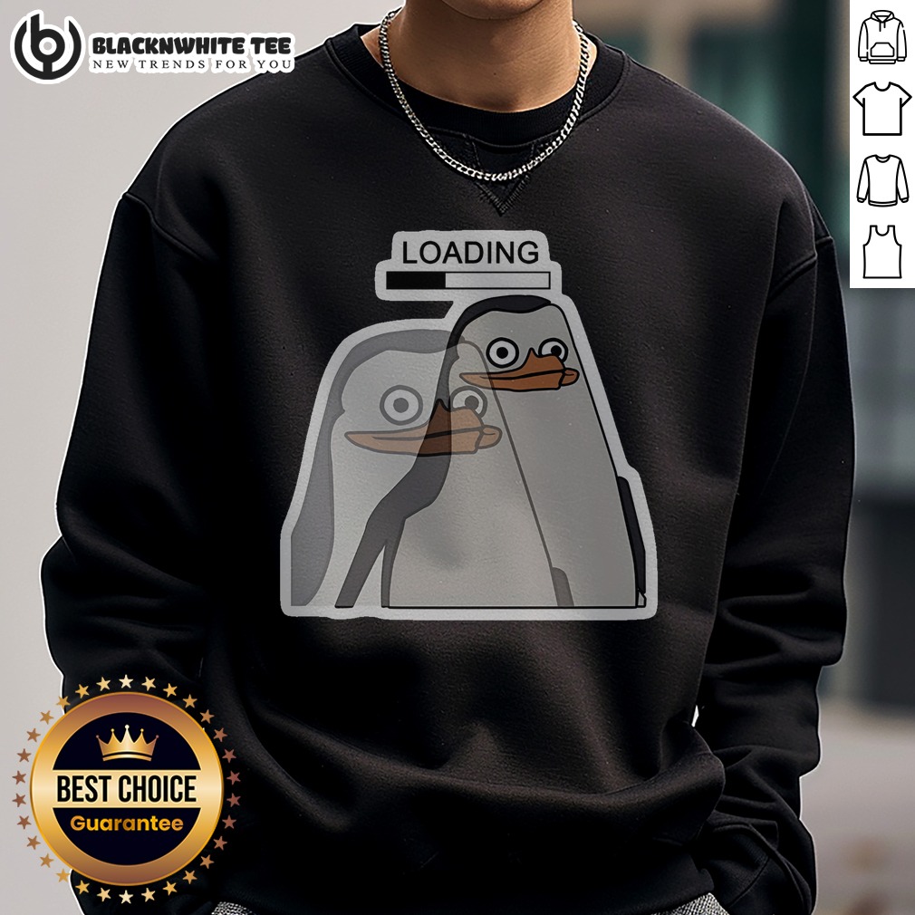 Funny Brain Buffering Slow Loading Penguin Shirt - Image 4