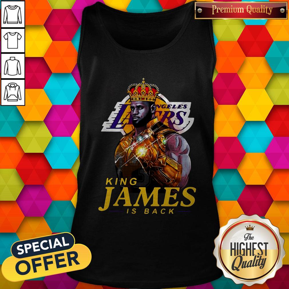 Funny Los Angeles Lakers King James Is Back Shirt - Image 3