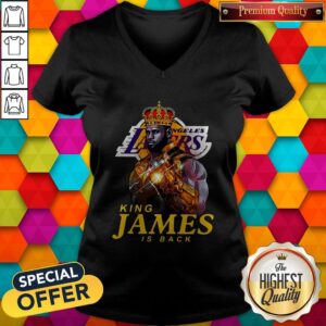 Alternative view of Funny Los Angeles Lakers King James Is Back Shirt