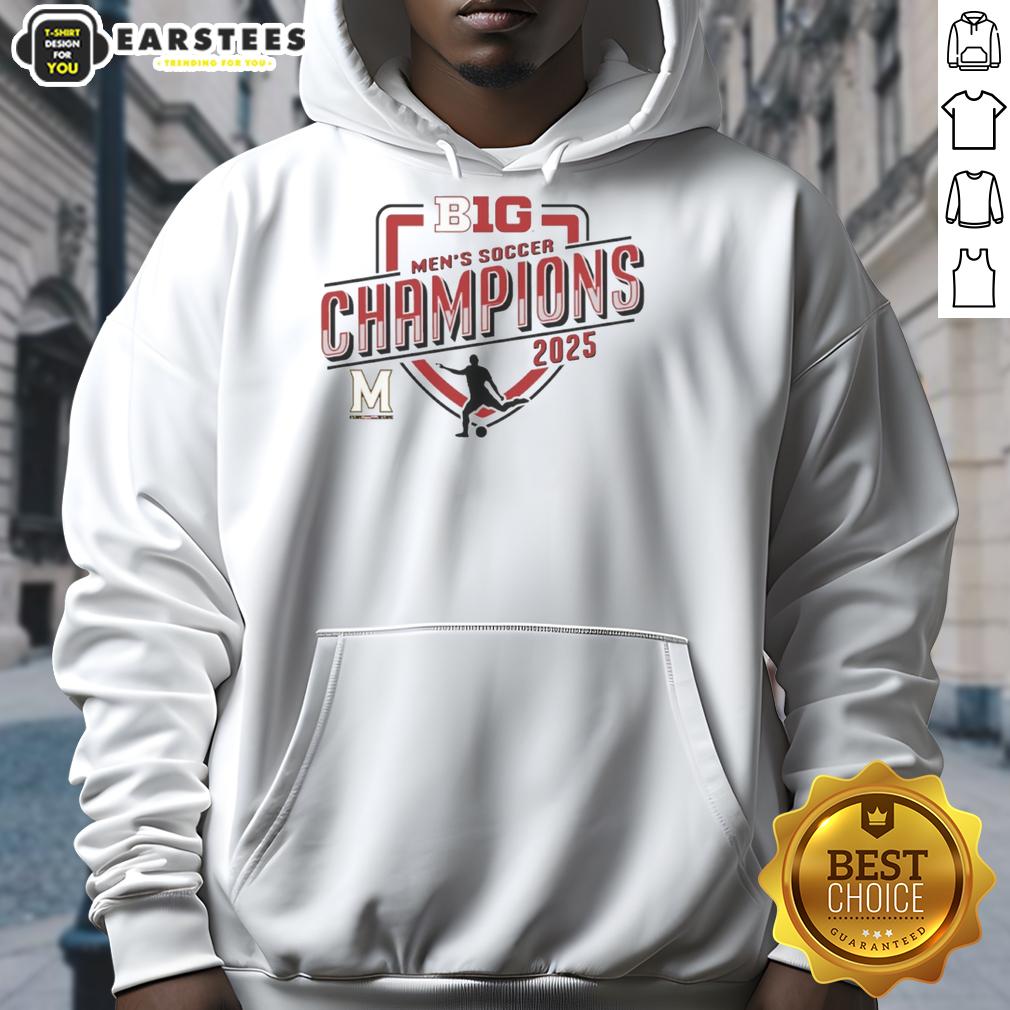 Premium Maryland Terrapins 2025 Big Ten Men's Soccer Regular Season Champions T-Shirt - Image 2