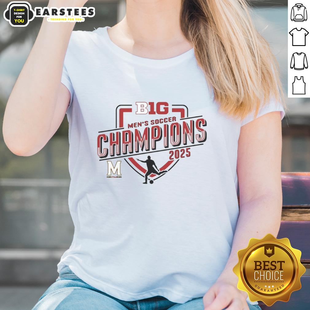 Premium Maryland Terrapins 2025 Big Ten Men's Soccer Regular Season Champions T-Shirt - Image 3