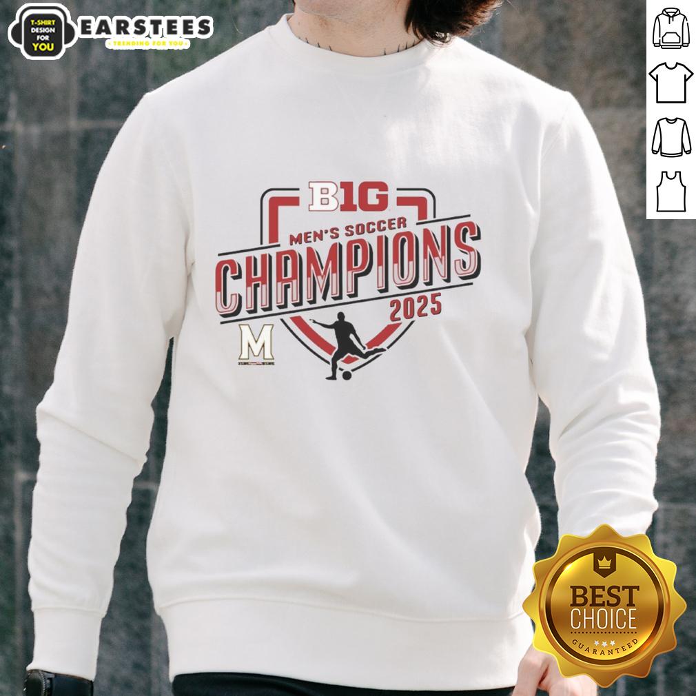 Premium Maryland Terrapins 2025 Big Ten Men's Soccer Regular Season Champions T-Shirt - Image 5