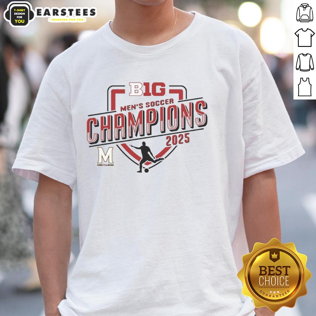 Premium Maryland Terrapins 2025 Big Ten Men's Soccer Regular Season Champions T-Shirt
