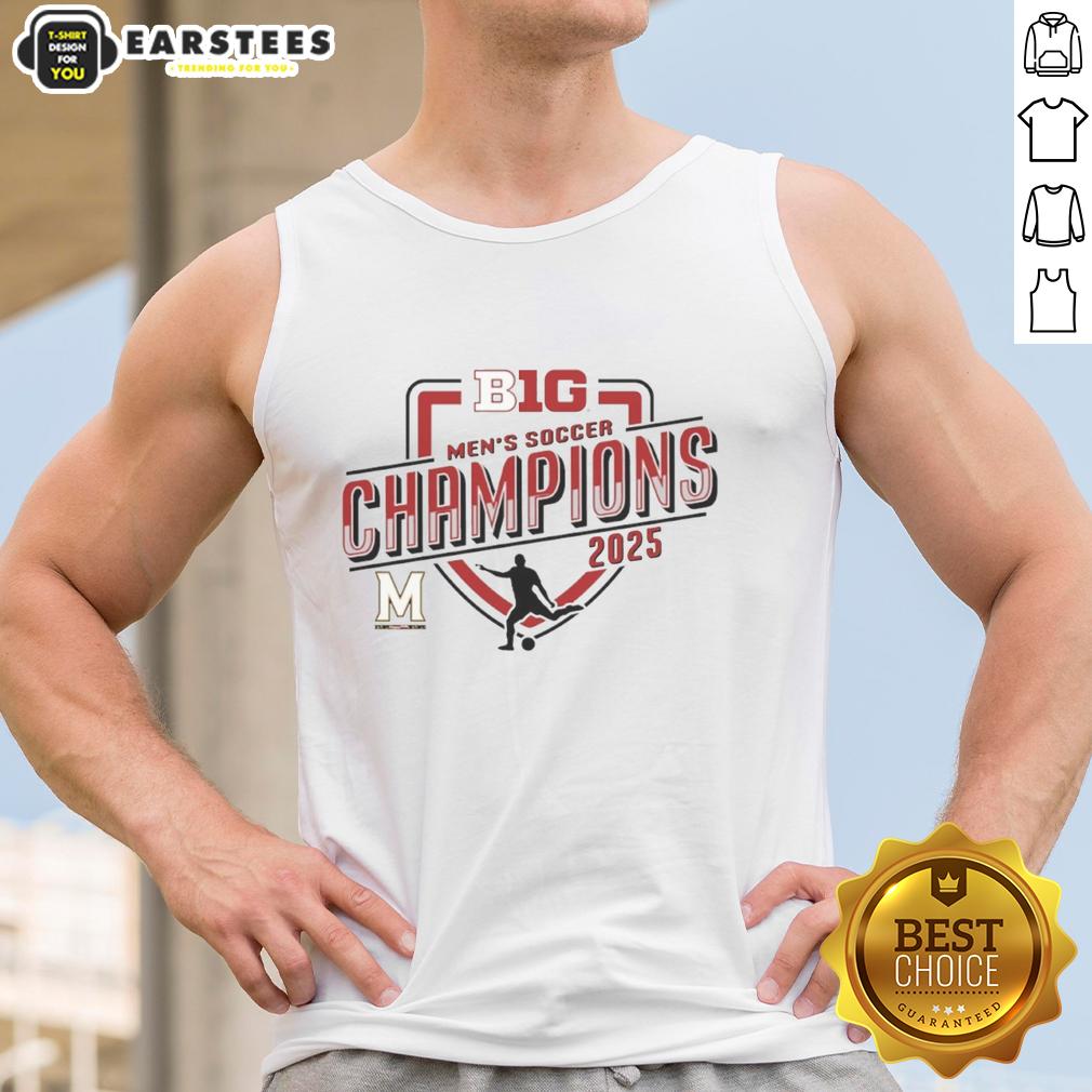 Premium Maryland Terrapins 2025 Big Ten Men's Soccer Regular Season Champions T-Shirt - Image 4