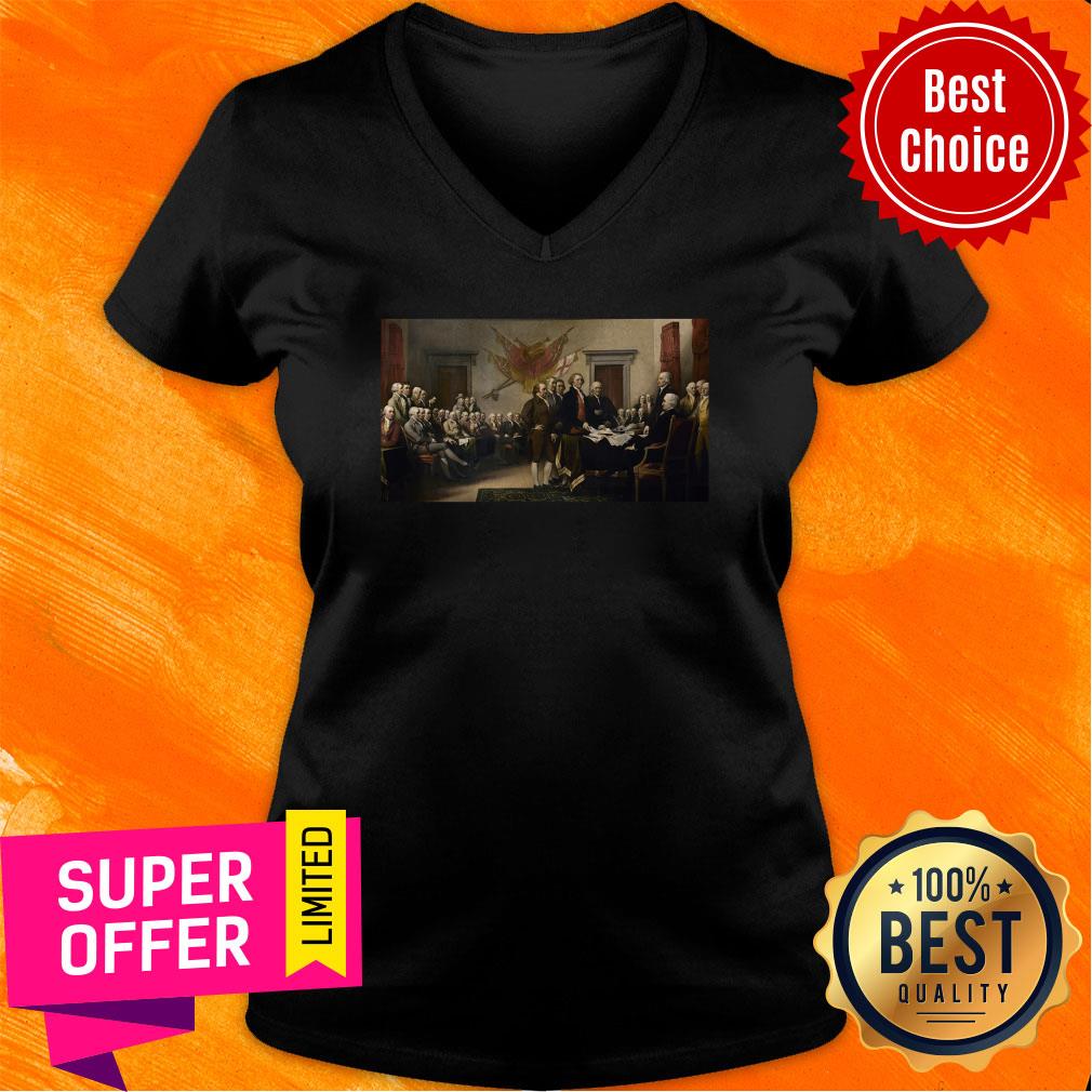 Awesome Declaration Of Independence Signing Shirt - Image 2