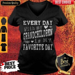 Alternative view of Every Day With My Grandchildren Is My Favorite Day Vintage Shirt