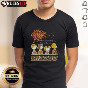 Awesome Peanuts It's The Most Wonderful Time Of The Year Mizzou Tigers T-Shirt