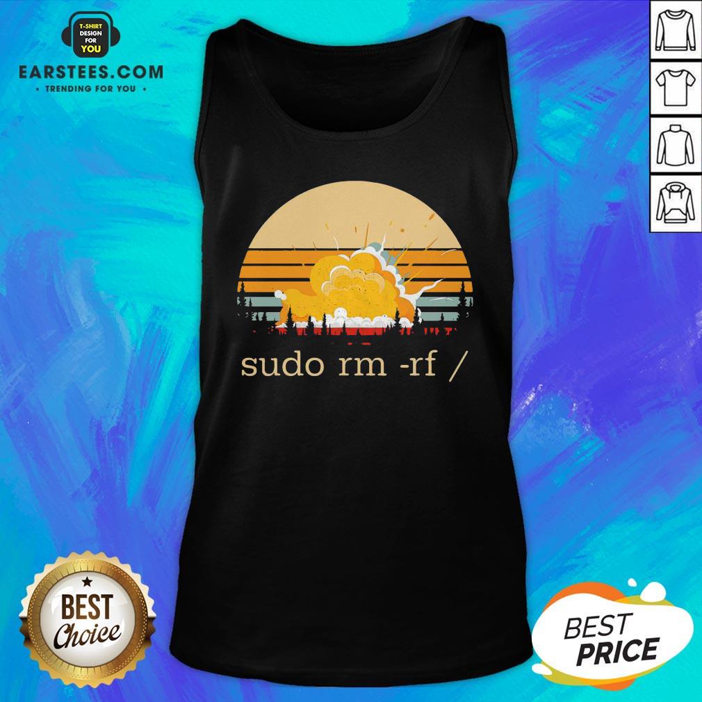 Awesome Sudo Rm Rf Vintage Shirt - Image 5