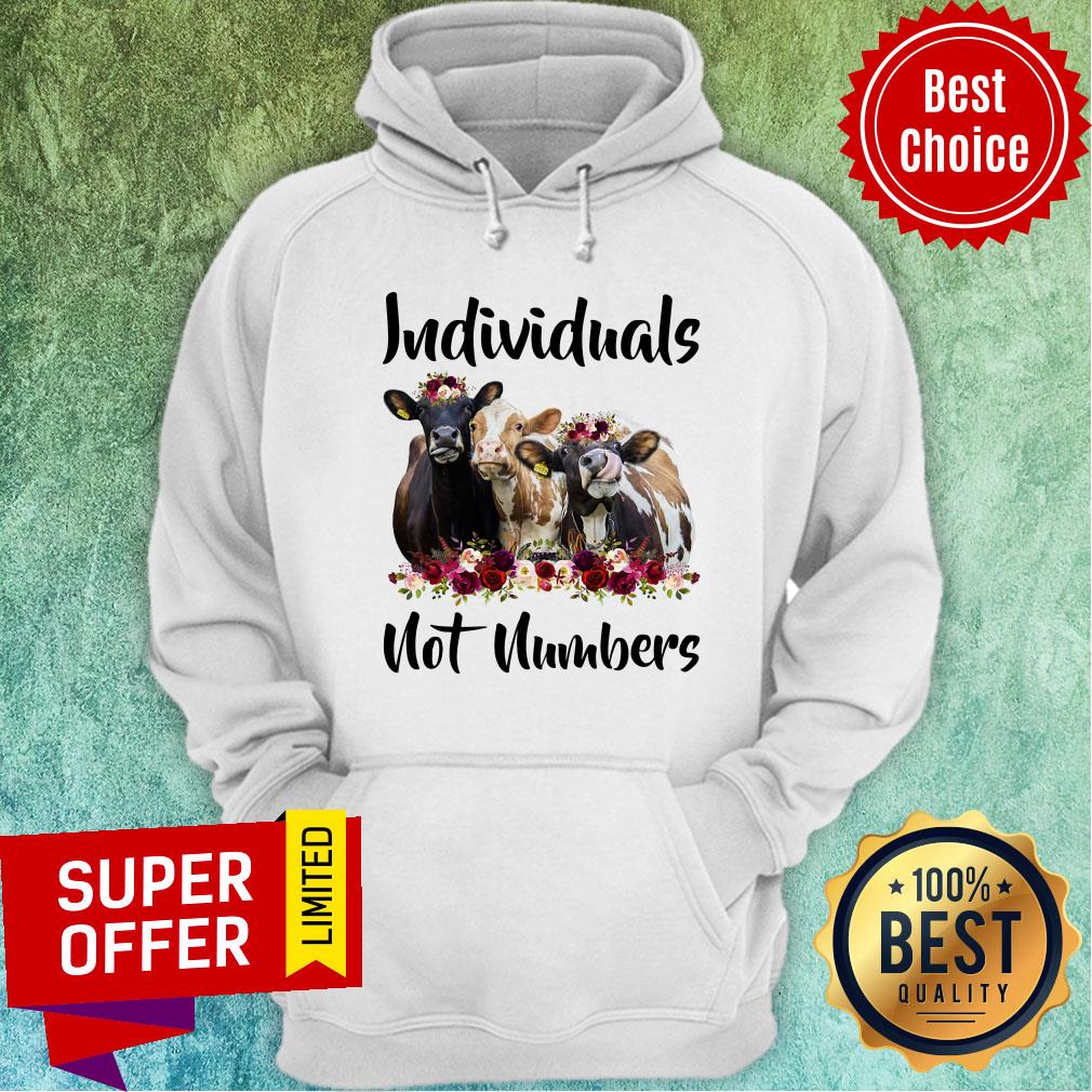Cow Individuals Not Numbers Flower Shirt - Image 5