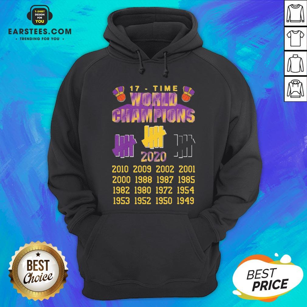 Good Undefeated Lakers 17 Time Champion Shirt - Image 3