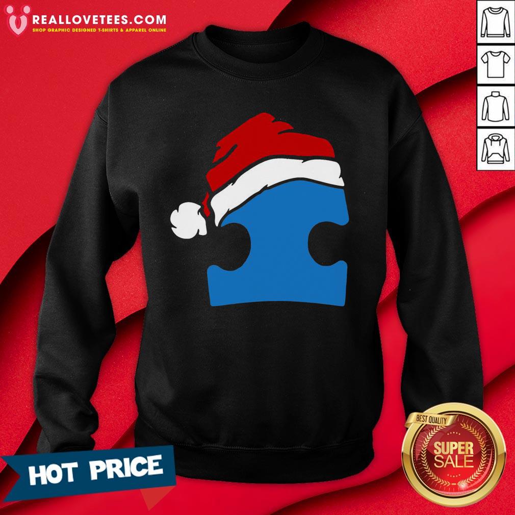 Awesome Santa Autism Christmas Shirt - Image 3