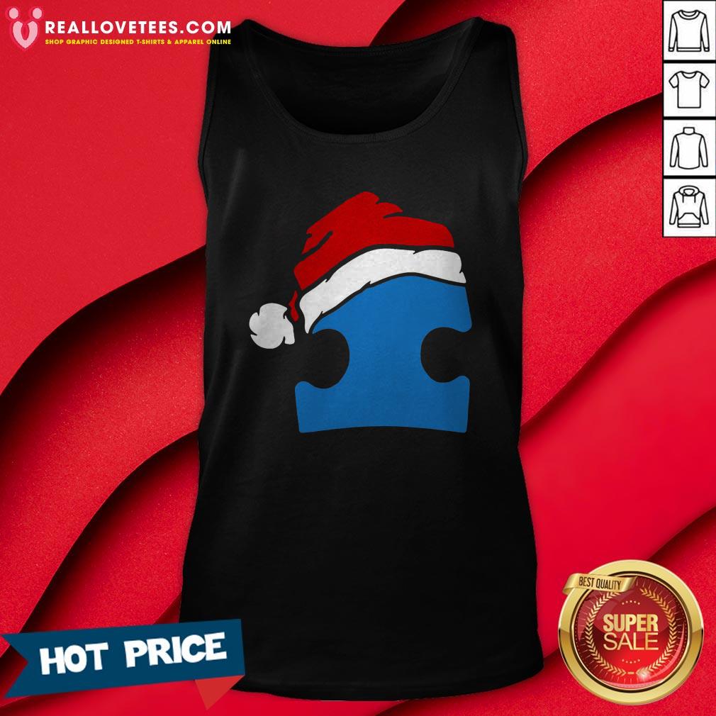 Awesome Santa Autism Christmas Shirt - Image 2