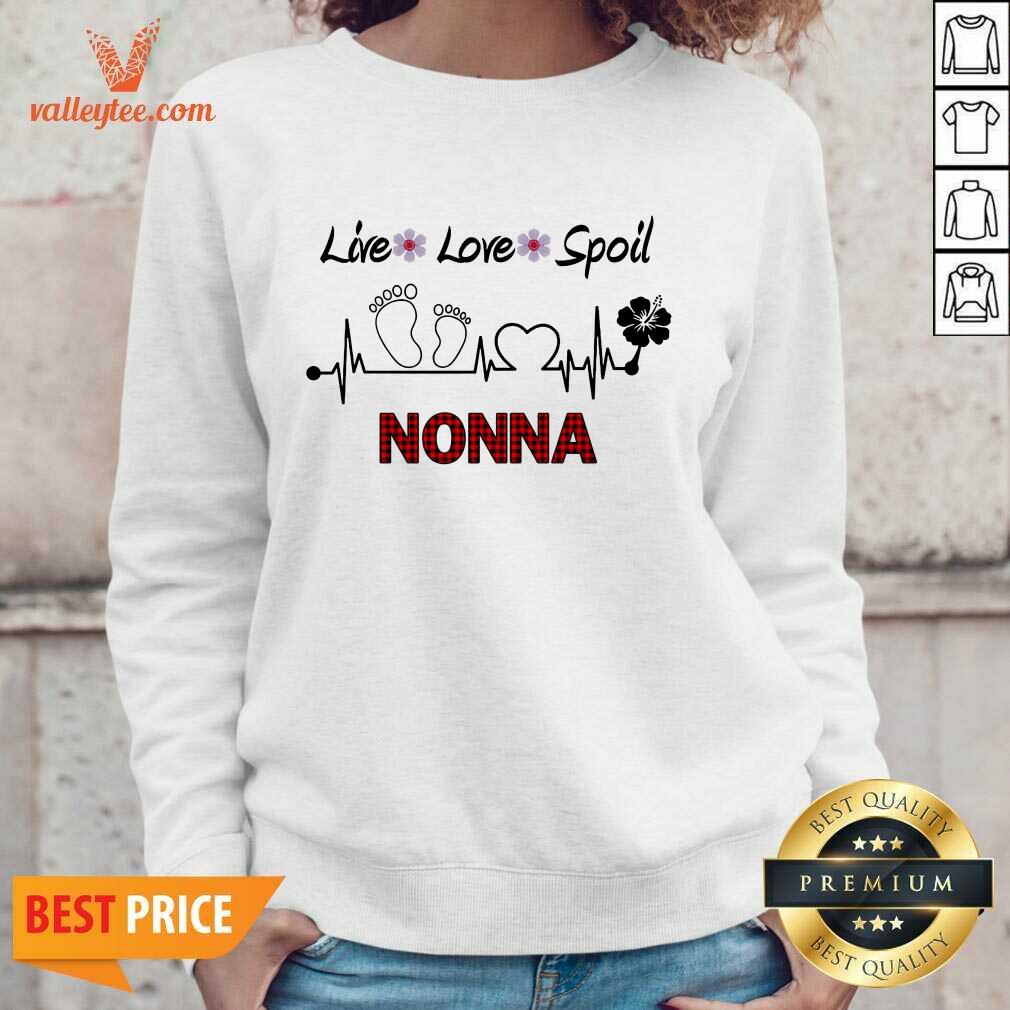 Perfect Footprints Live Love Spoil Nonna Shirt - Image 4