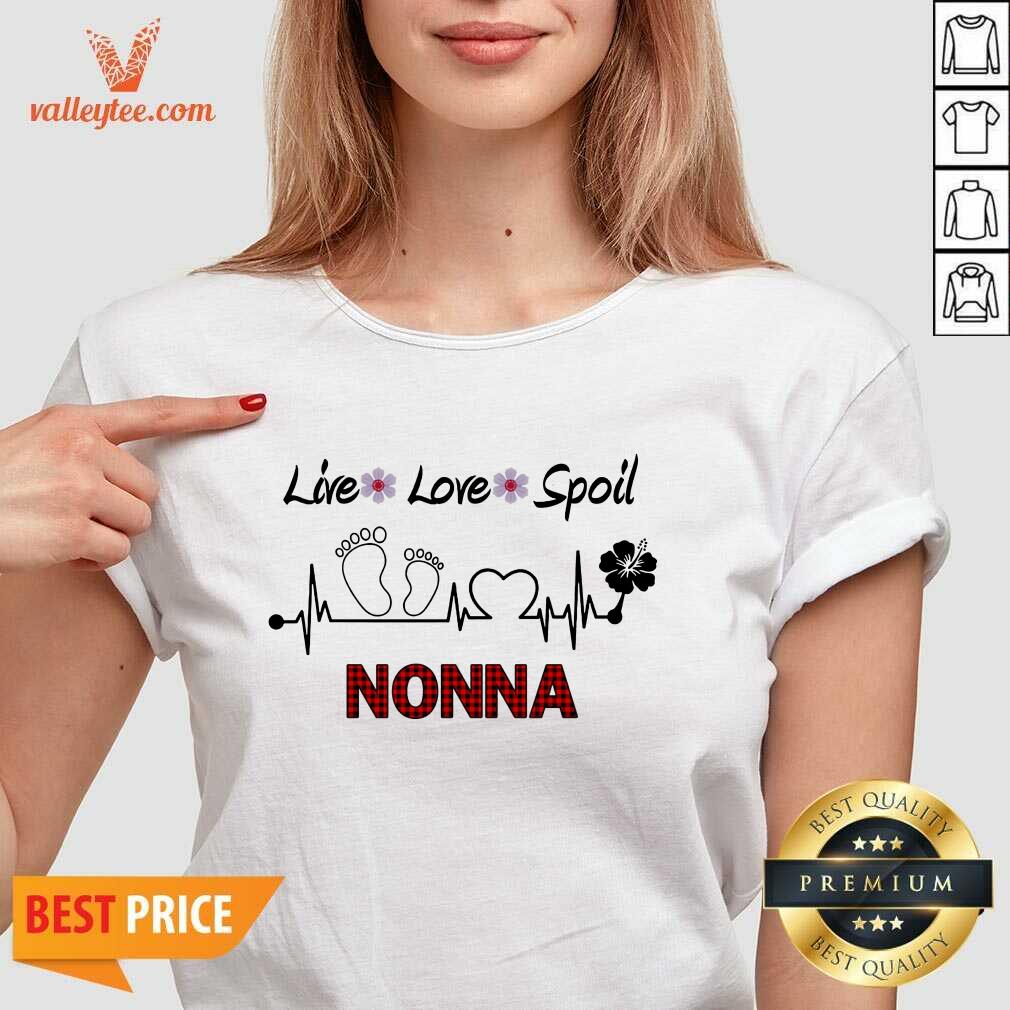 Perfect Footprints Live Love Spoil Nonna Shirt - Image 2