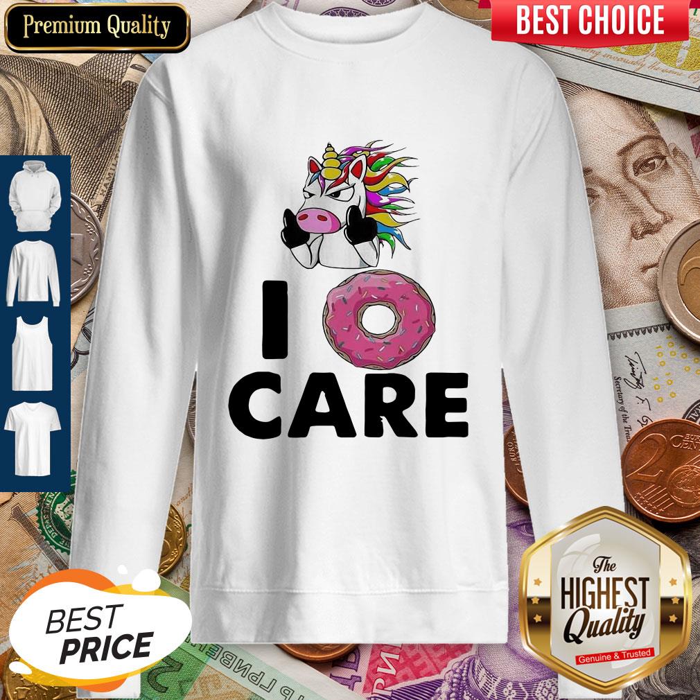 Unicorn Donut I Don’t Care Shirt - Image 4