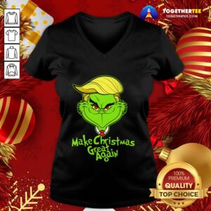Alternative view of Nice Grinch Trump Make Christmas Great Again Shirt