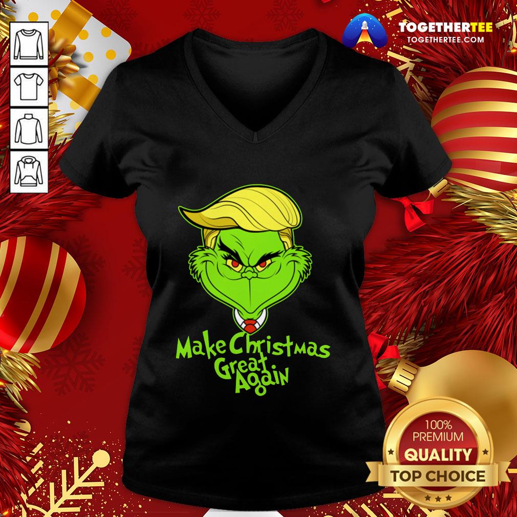 Nice Grinch Trump Make Christmas Great Again Shirt - Image 2
