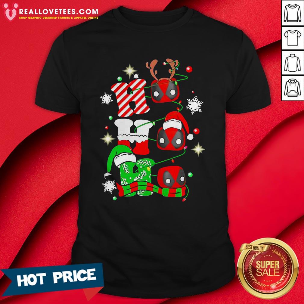 Sweet Deadpool Ho Ho Ho Merry Christmas Shirt
