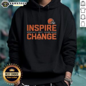 Alternative view of Awesome Cleveland Browns Inspire Change Inspire Opportunity Equity Freedom Justice Change Football T-Shirt