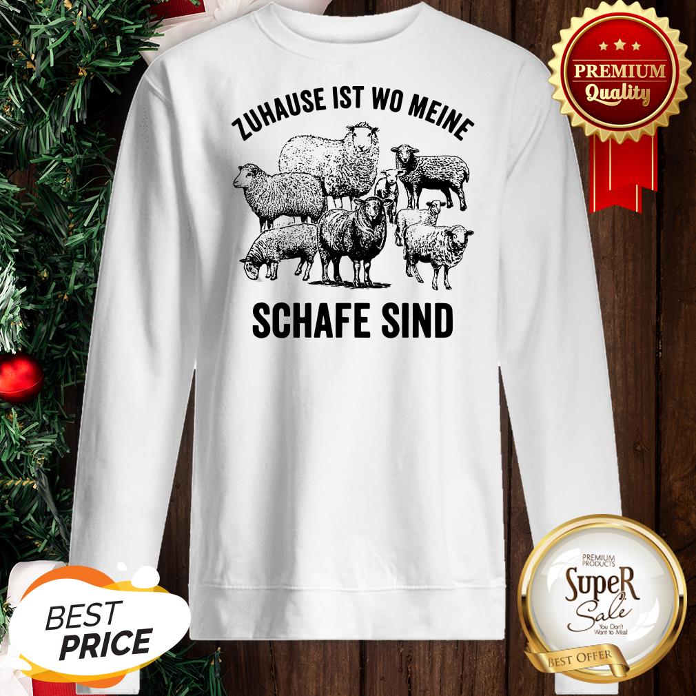 Official Zuhause Ist Wo Meine Schafe Sind Shirt - Image 4