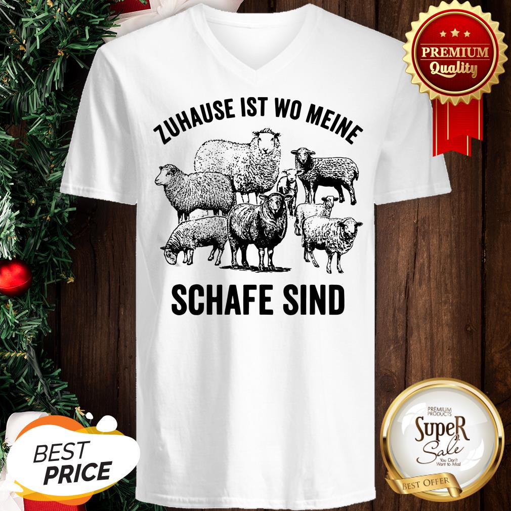 Official Zuhause Ist Wo Meine Schafe Sind Shirt - Image 2