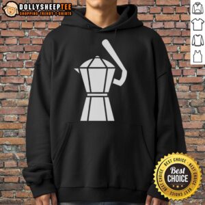 Alternative view of Hot Samuel Aldegheri Moka Pot Baseball T-Shirt