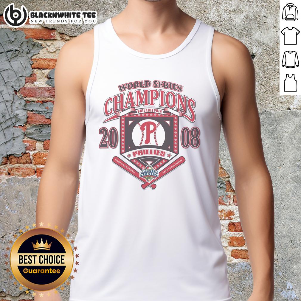 Nice Philadelphia Phillies White Cooperstown World Series Champions Arch T-Shirt - Image 4