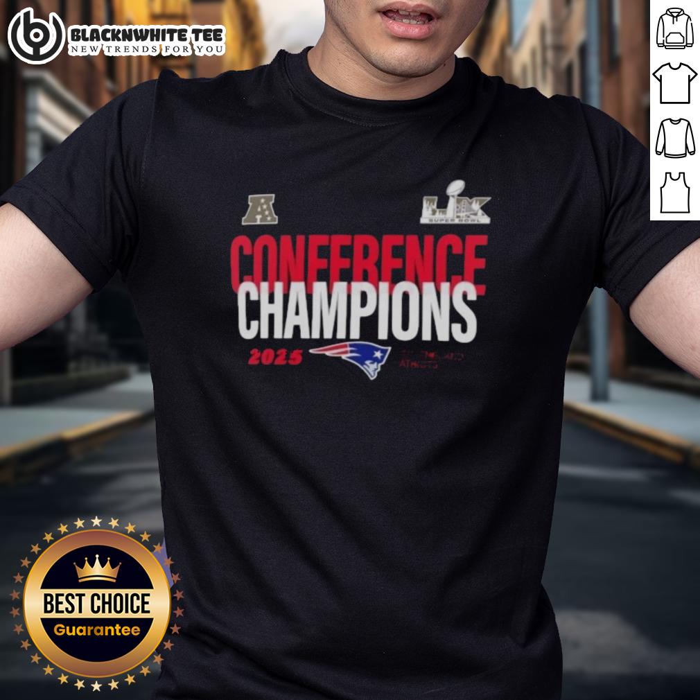 Nice Super Bowl LX New England Patriots 2025 AFC Conference Champions T-Shirt