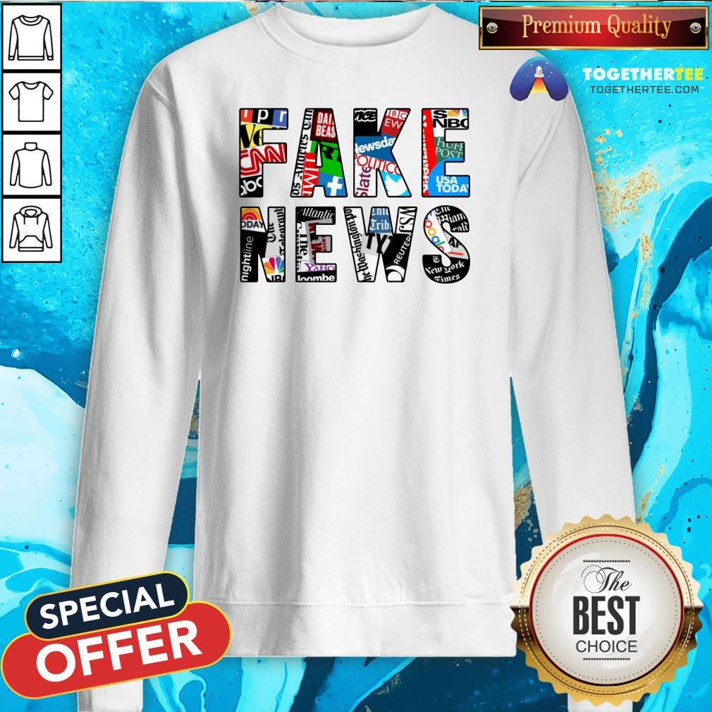 Awesome Fake News Media Shirt - Image 4