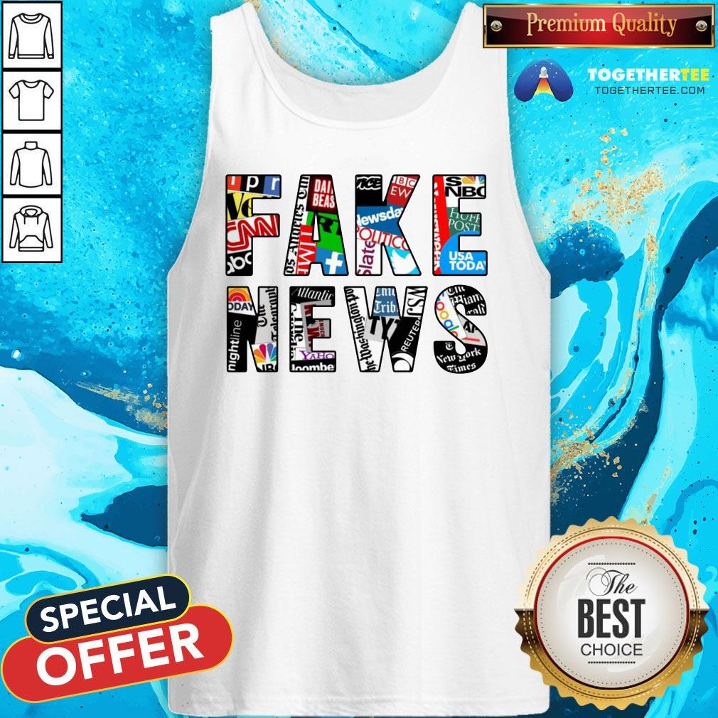 Awesome Fake News Media Shirt - Image 3
