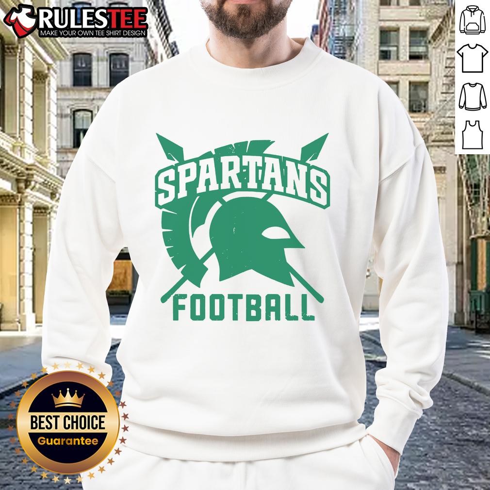 Official Spartans Logo Spears Football T-Shirt - Image 5