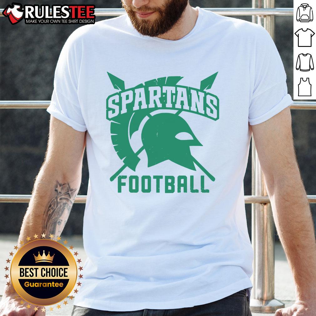 Official Spartans Logo Spears Football T-Shirt