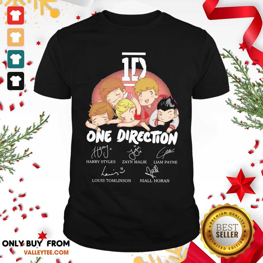 Premium 1D One Direction Chibi Signatures Shirt