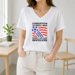 Alternative view of Premium Nice Corruption Is Only Bad When I Am Not Involved Shirt