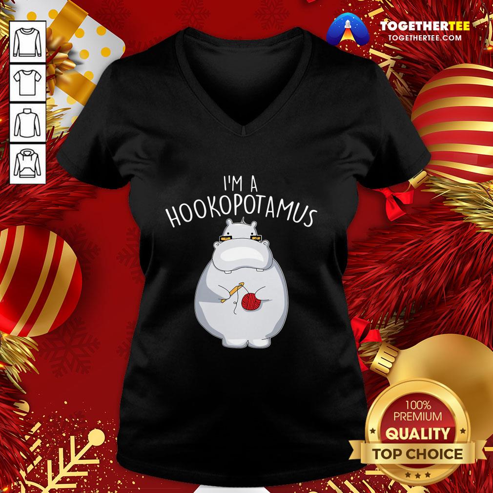 Pretty I’m A Hookopotamus Crochet Shirt - Image 2