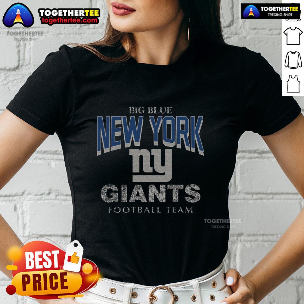 Awesome New York Giants Head On T-Shirt - Image 3