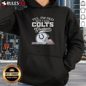 Alternative view of Awesome Yes I'm Old But I Saw Indianapolis Colts Greatness Super Bowl Helmet Skyline T-Shirt