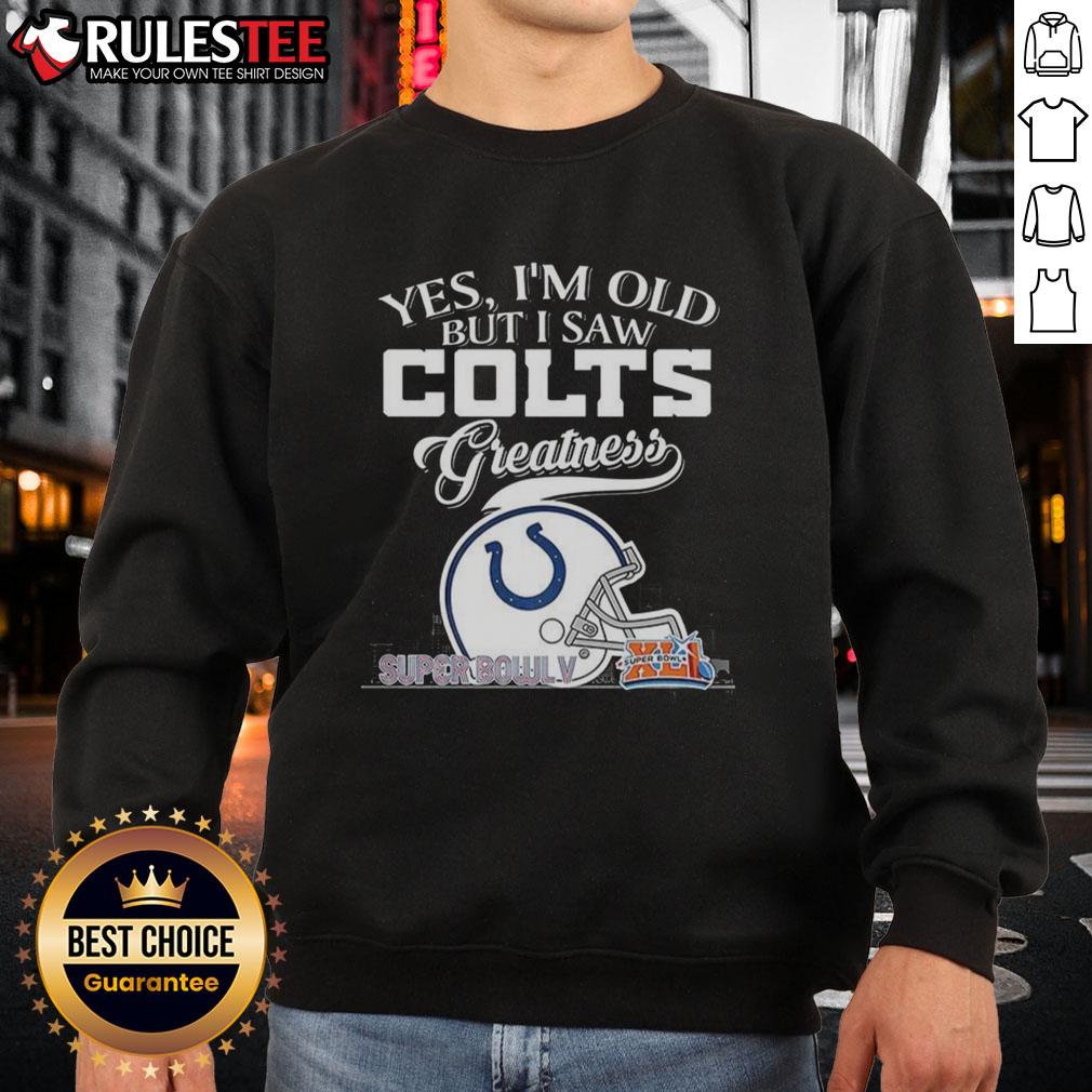 Awesome Yes I'm Old But I Saw Indianapolis Colts Greatness Super Bowl Helmet Skyline T-Shirt - Image 5
